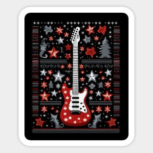 Ugly quitar sweater Sticker